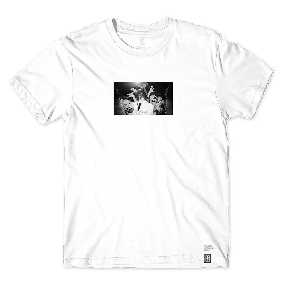 Girl 'Shot by Spike' Karon O T-shirt - White