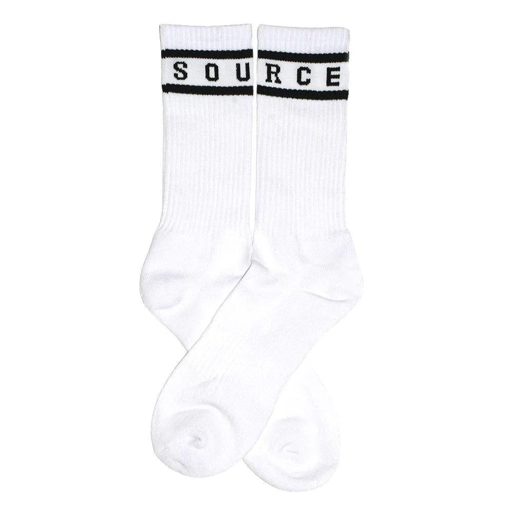 Source Adult Crew Socks - White - Image 2