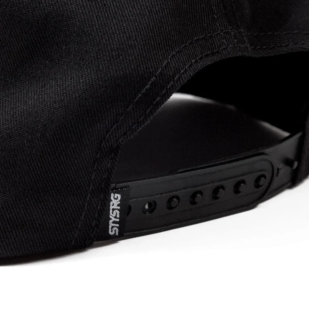 Stay Strong Icon Check Snapback Cap - Black/Maroon - Image 3