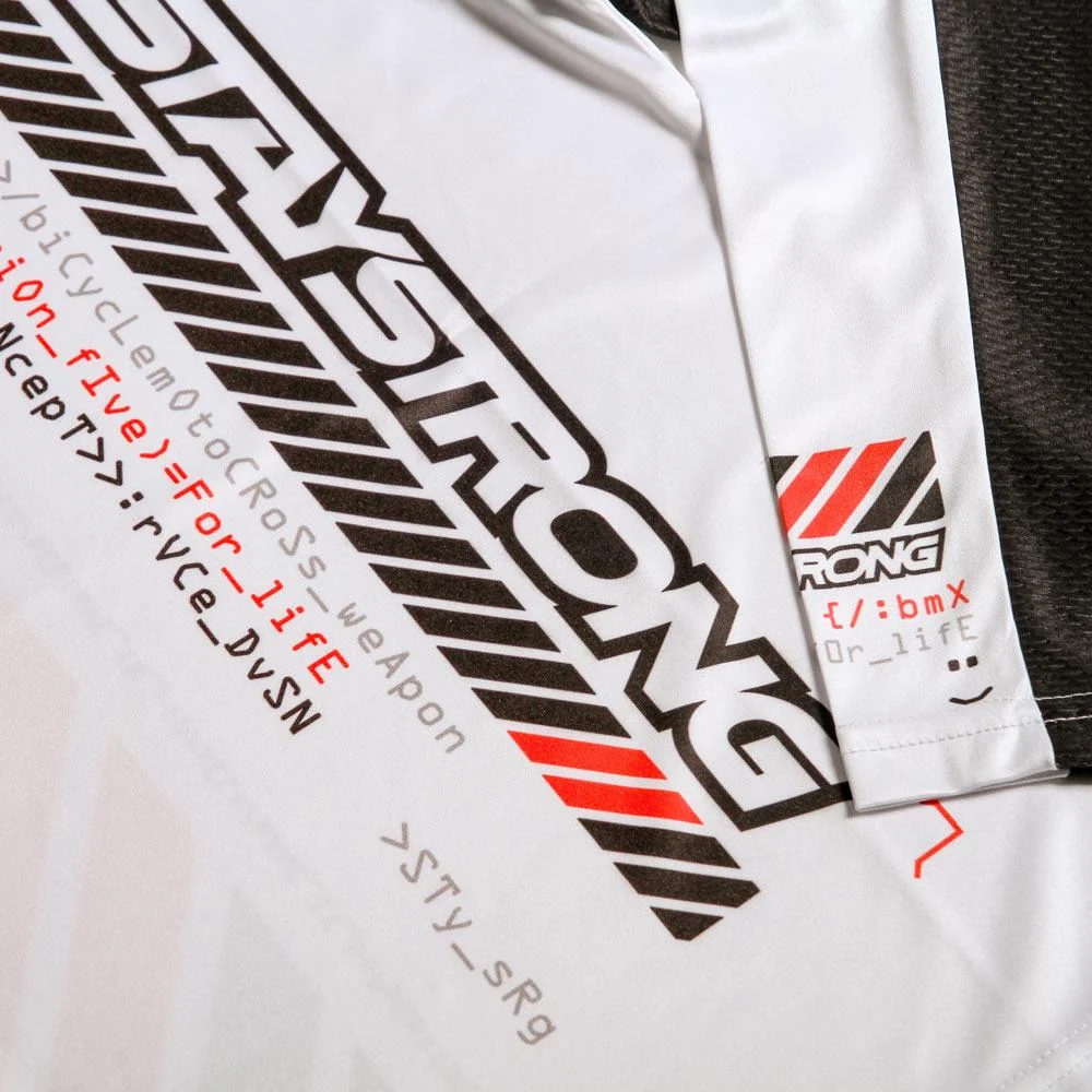 Stay Strong V5 Youth Race Jersey - White - Image 3