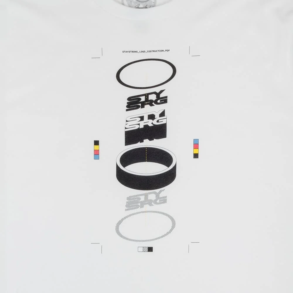 Stay Strong x Jonny Mole Construction T-Shirt - White - Image 3