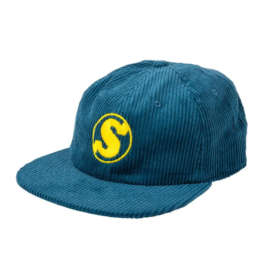 Sunday Badge Corduroy Hat - Atlantic Green