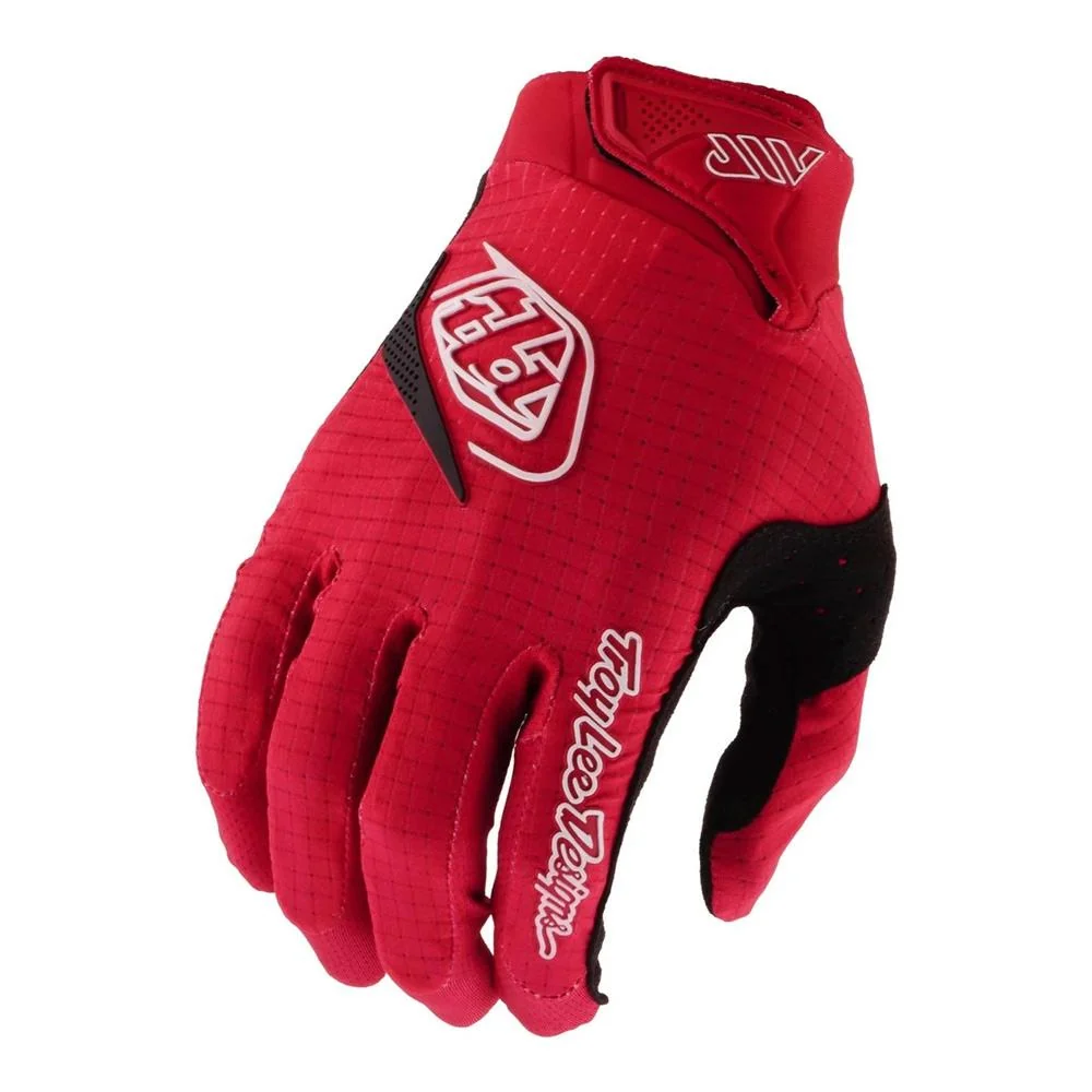 Troy Lee Air BMX Race Gloves - Mono Scarlet Glo